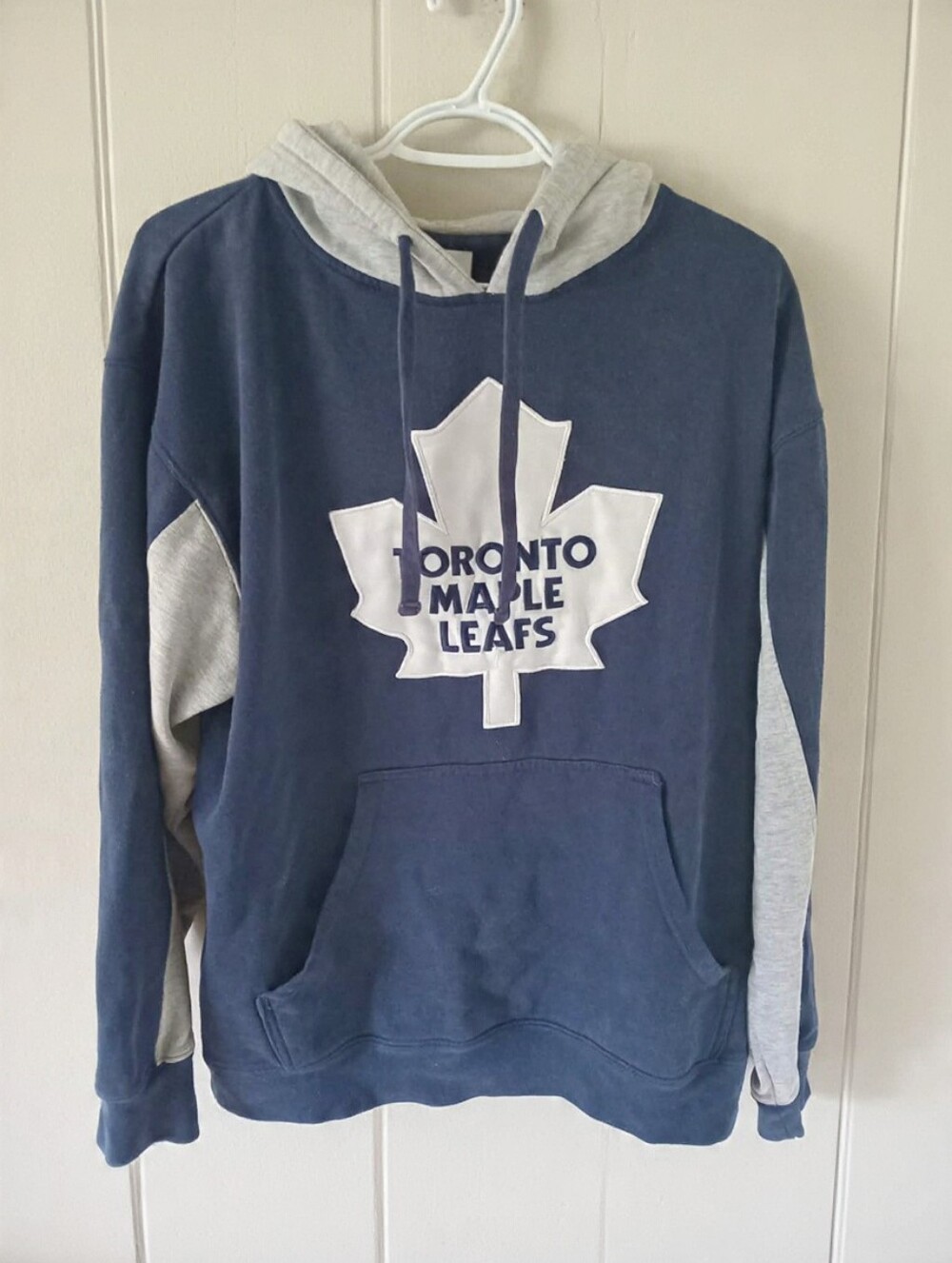 Vintage Y2K Toronto Maple Leafs NHL Hoodie Navy Blue Size Large